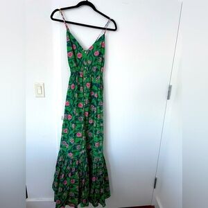 Rhode resort watermelon floral max dress with tie back